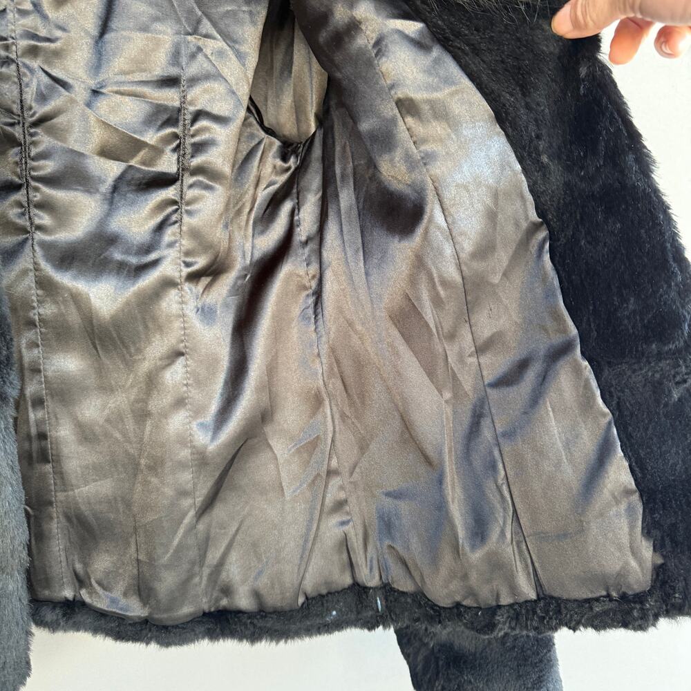Vintage womens Fengshun fur jacket - black - cropped - fox - mink? - size M - Picture 8 of 15